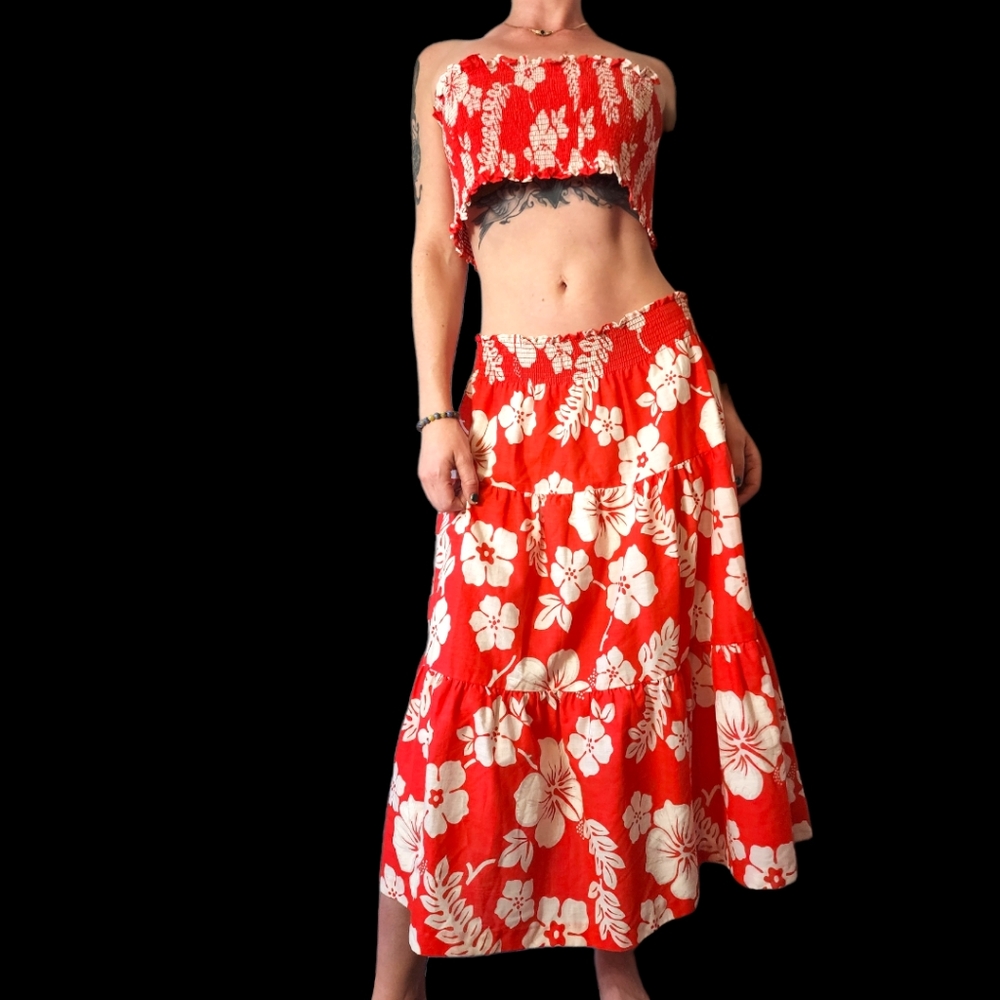 🌺Vintage 80s 2 Piece Hawaiin Set